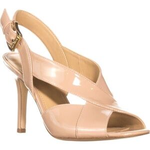 Womens MICHAEL Michael Kors Becky Cross Strap Dress Sandals, Light Blush